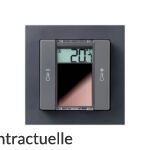 Thermokon 729154 Thermostat d'Ambiance SR06 LCD 2T+Light temp rh anthracite